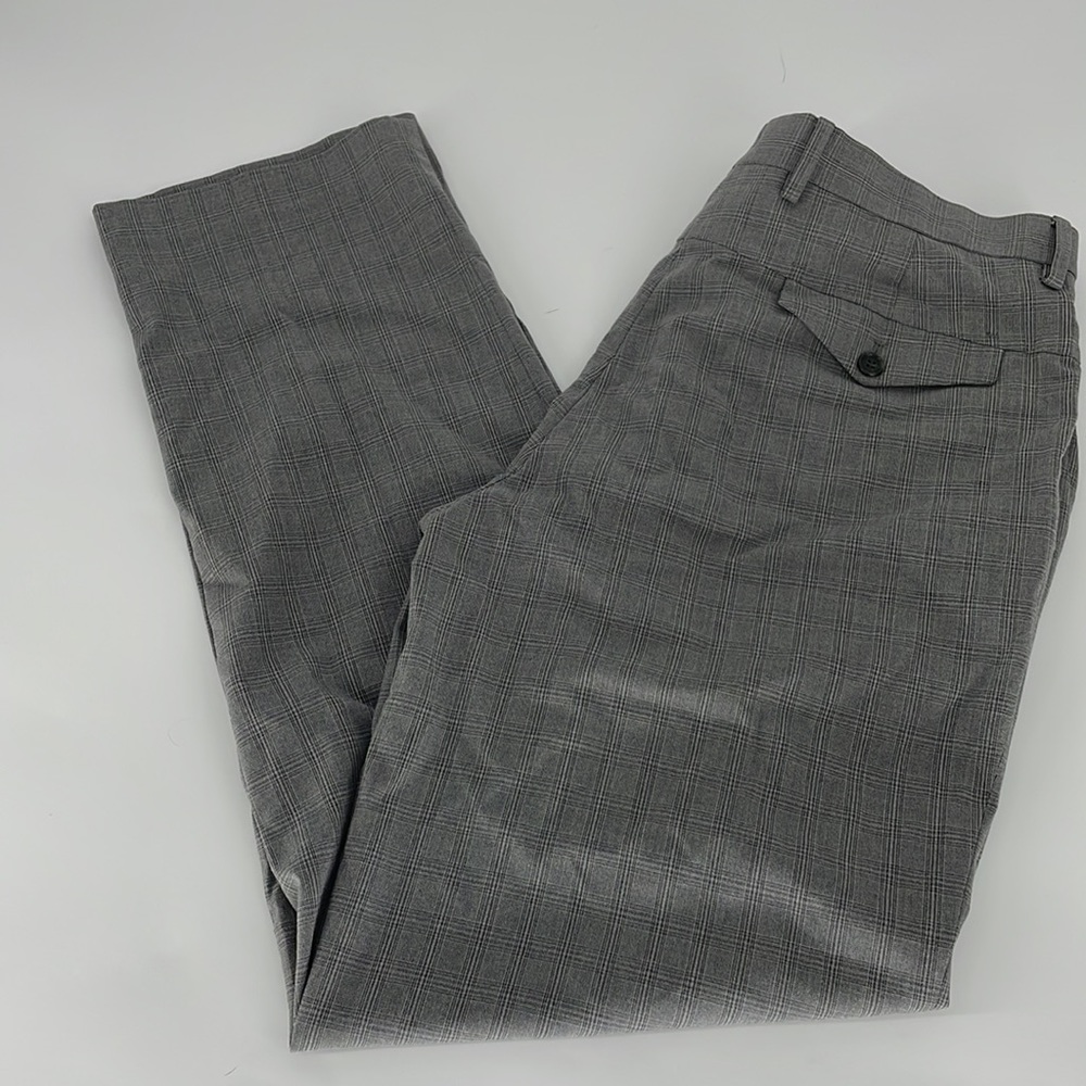 MURANO plaid trouser dress slacks pants grey size 35 x 34 men's